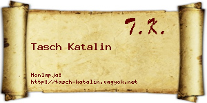 Tasch Katalin névjegykártya